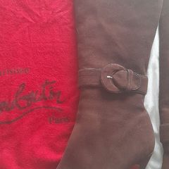 Preloved Christian Louboutin suede boots