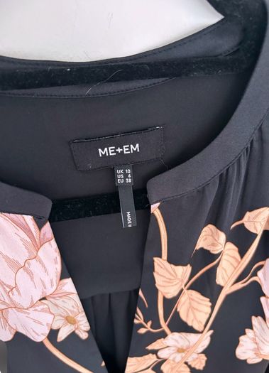 ME+EM Romantic Rose Print Dress