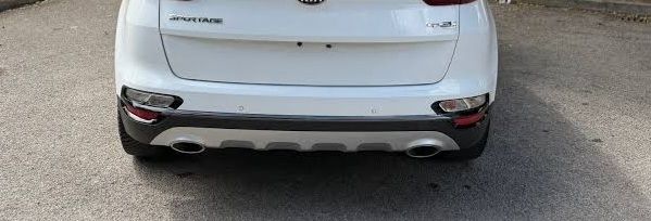 kia sportage 2020 white rear bumper