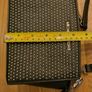MICHAEL KORS Mini Selma Micro-Stud Crossbody Clutch Black Leather Handbag Image 7