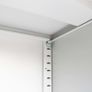 Office Cabinet with Sliding Doors Metal 90x40x90 cm Grey Image 3