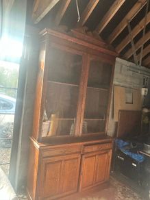 Large antique mahogany bookcase