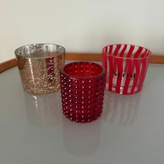 Candle holder bundle Red/Gold