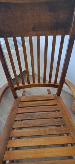 wooden rocking chair