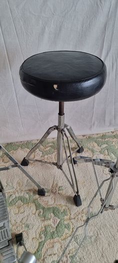 Drum Hardware Set - throne, bass drum pedal, hi hat stand, boom cymbal stands and snare stand