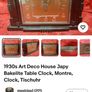 1930s Art Deco Japy clock not working Image 9