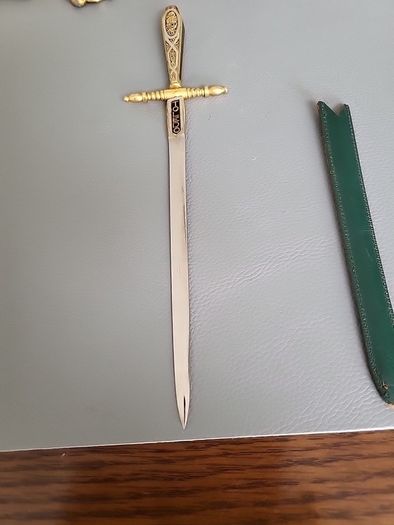 Letter opener sword shape