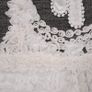 Yumi White Cream Tiered Lace Crochet Ruffle Sundress Mini Dress Size S Image 4