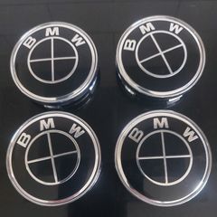 4 x BMW 60mm Centre Caps (All Black) - FREE POST