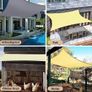 Sun Shade Sail Rectangle 2m x 3m Waterproof, 98% UV Block Awnings for Patios with Free Rope, Sunscreen Awning Canopy, Rectangular Garden Shelter for Outdoor Garden Patio Yard Lawn Party, Grey Image 7