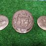 Vintage Indian Hand Crafted Ebossed Copper art Oval Image 2