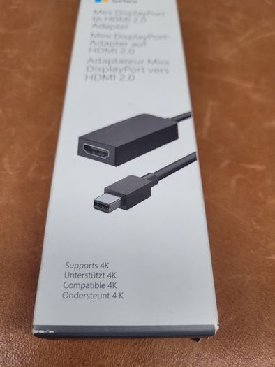 New Genuine Microsoft 1819 Surface Mini DisplayPort to HDMI 2.0 4K Adapter Cable
