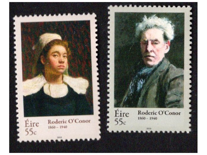 2010 Ireland 150th Anniversary of Birth of Roderic O'Connor (Irish Painter) Commemorative Stamps Mint Never Hinged (MNH)