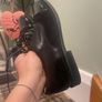 Black leather shoes Image 6