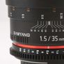 Samyang 35mm T/1.5 VDSLR Cine Lens for Canon EF Mount - New Image 7