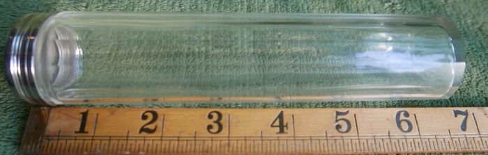 Antique Edwardian 1800s Set 5  Apothecary Bottles Ground-Glass Stoppers, Glass Vanity Pin Bottles Jars