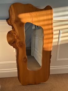 Large Solid Wood Framed Mirror for Sale