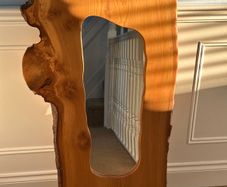 Large Solid Wood Framed Mirror for Sale