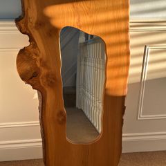 Large Solid Wood Framed Mirror for Sale