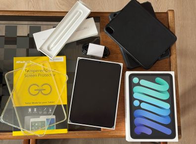 iPad Mini 6 + Apple Pencil + Accessories