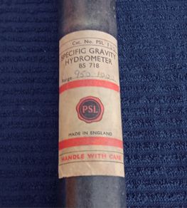 Specific  Gravity Hydrometer Bs 718