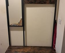 Walnut Coat & Shoe stand with mirror - Need gone by Sunday 17th
