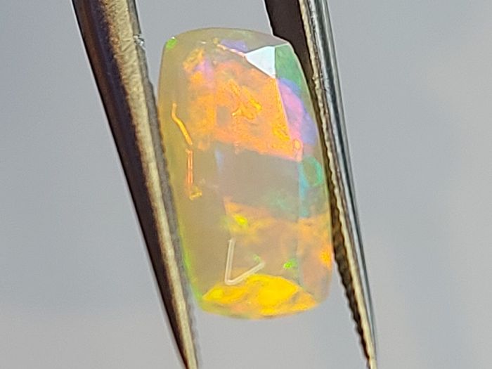 Faceted Ethiopian opal 1.19 ct