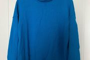 'In the Style' Women's Blue Polo Neck Knit Jumper - Size 8