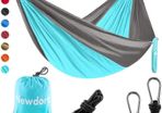 Camping Hammock - Lightweight Nylon Portable Hammock, Best Parachute Double Hammock for Backpacking, Camping, Travel, Beach, Yard. 105