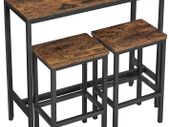 Bar Table with 2 Bar Stools (100 x 40 x 90 cm) - Free Delivery Nationwide