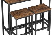 Bar Table with 2 Bar Stools (100 x 40 x 90 cm) - Free Delivery Nationwide