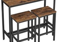 main image for ad Bar Table with 2 Bar Stools (100 x 40 x 90 cm) - Free Delivery Nationwide