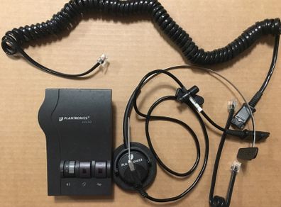 Plantronics Phone Vista M12 Amplifier and headset. 3 available.