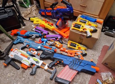 Large Nerf Guns excell't condition - price reduced