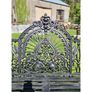 Bench Cast Iron Crown Black CH 722 B Image 2