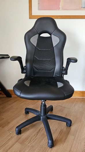 Sleek Black & Grey Ergonomic Office Chair