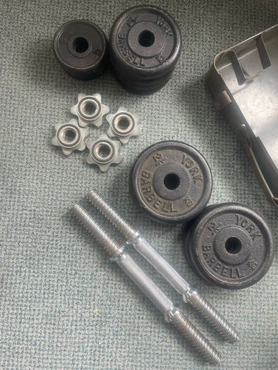 York Cast Iron Dumbbell Set
