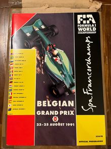 1991 Belgian Grand Prix F1 Race Programme