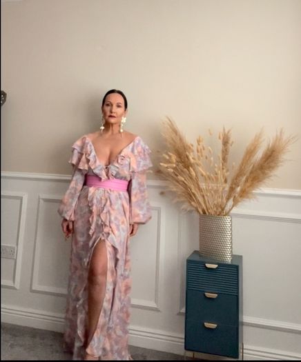 floral maxi dress