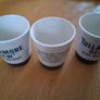 3 ceramic Tullamore Dew whiskey shot glasses Image 4