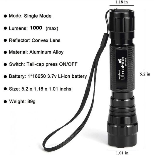 Ultrafire Rechargeable Torch
