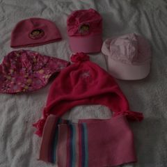 selection of hats and scarf
