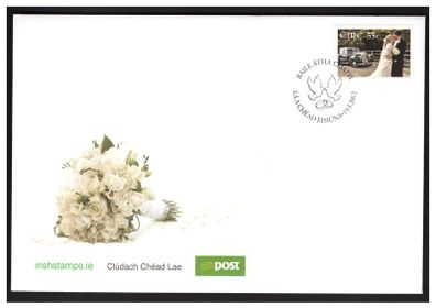 2012 Ireland Weddings Commemorative Stamp  An Post First Day Cover (FDC)