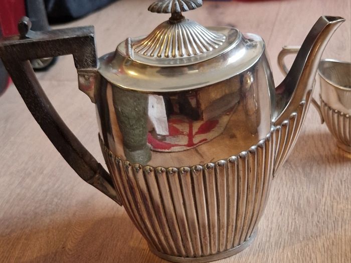 Vintage EPBM Silver Plated 3-Piece Tea & Coffee Service Set