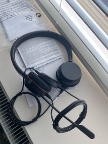 Jabra Evolve 20 Stereo MS corded headset- never used mint condition