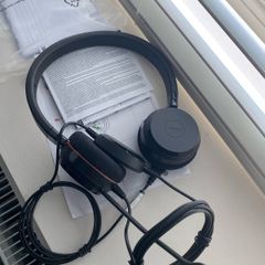 Jabra Evolve 20 Stereo MS corded headset- never used mint condition