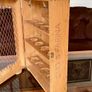 Unique Rustic Wooden Farmhouse Egg Rack Repurposed Italian Box Image 9