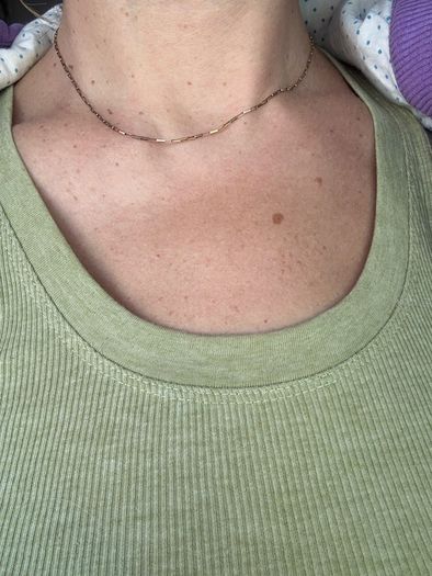 Vintage 9k Gold box necklace