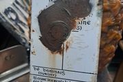 Vintage Enamel Post Box Sign