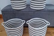 4  X stylish storage baskets